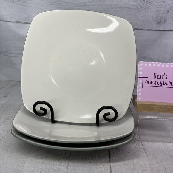 Noritake COLORWAVE GREEN 8485 White Soft Square Stoneware Dinner